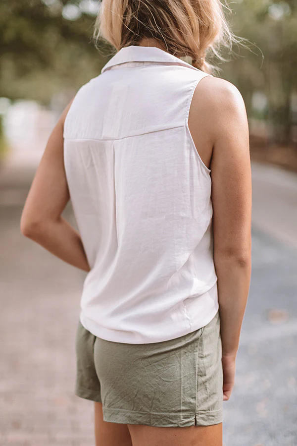 Lattes In Laguna Shift Top in Light Pink - Image 10