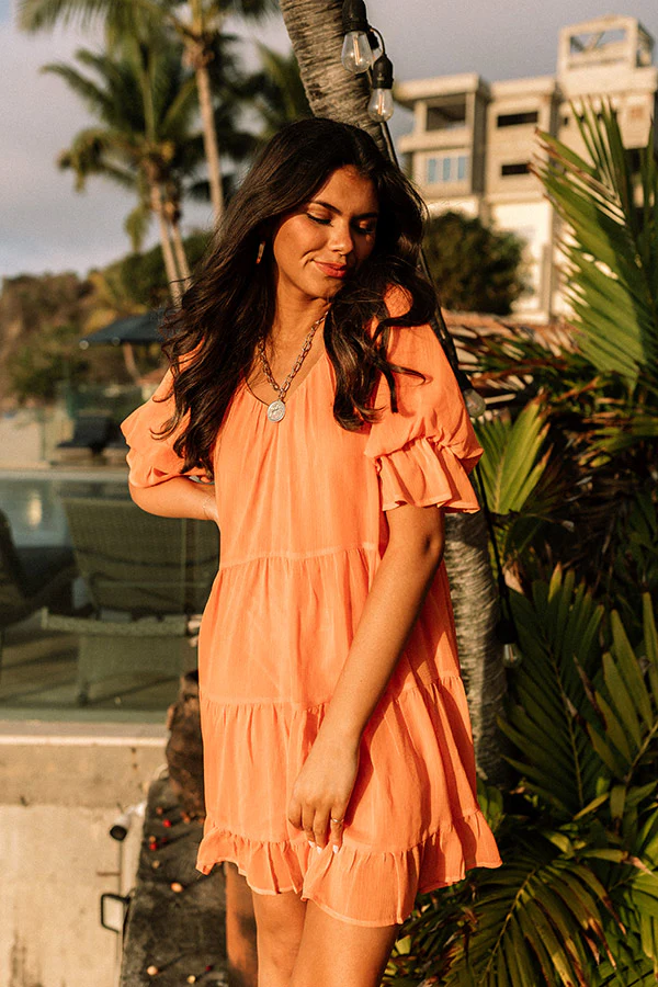 Light Of My Life Shift Dress In Orange - Image 2