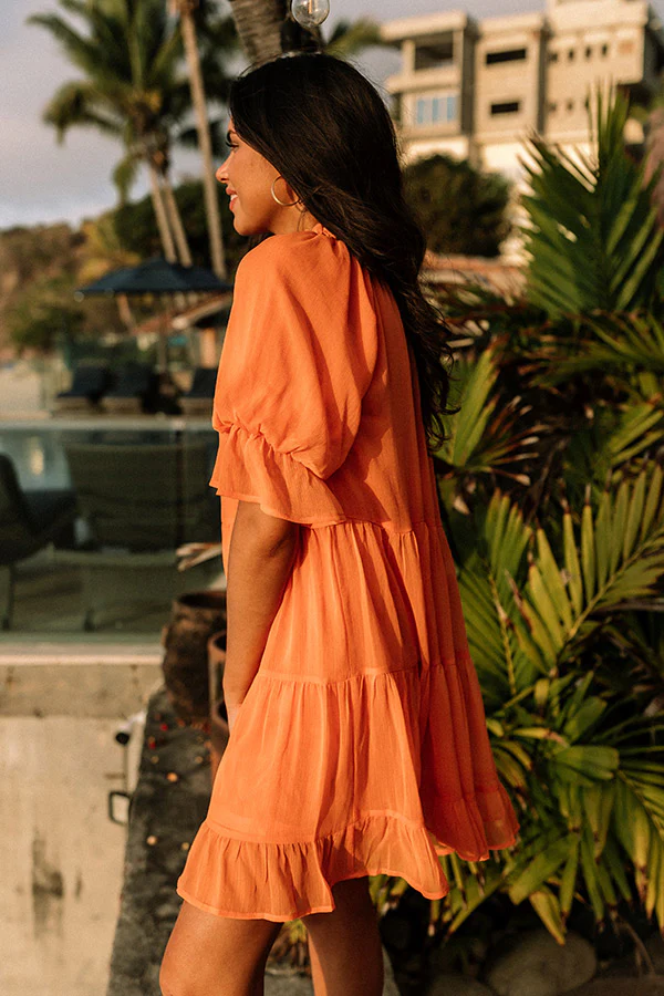 Light Of My Life Shift Dress In Orange - Image 5