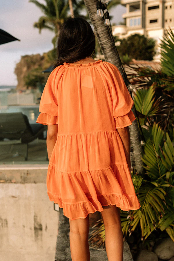 Light Of My Life Shift Dress In Orange - Image 6