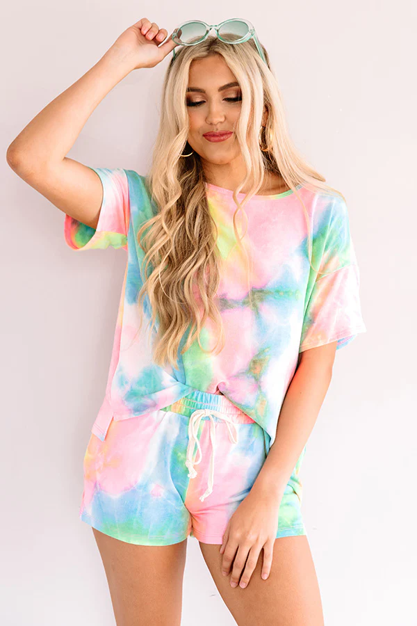 Living My Best Life Tie Dye Shift Tee - Image 3