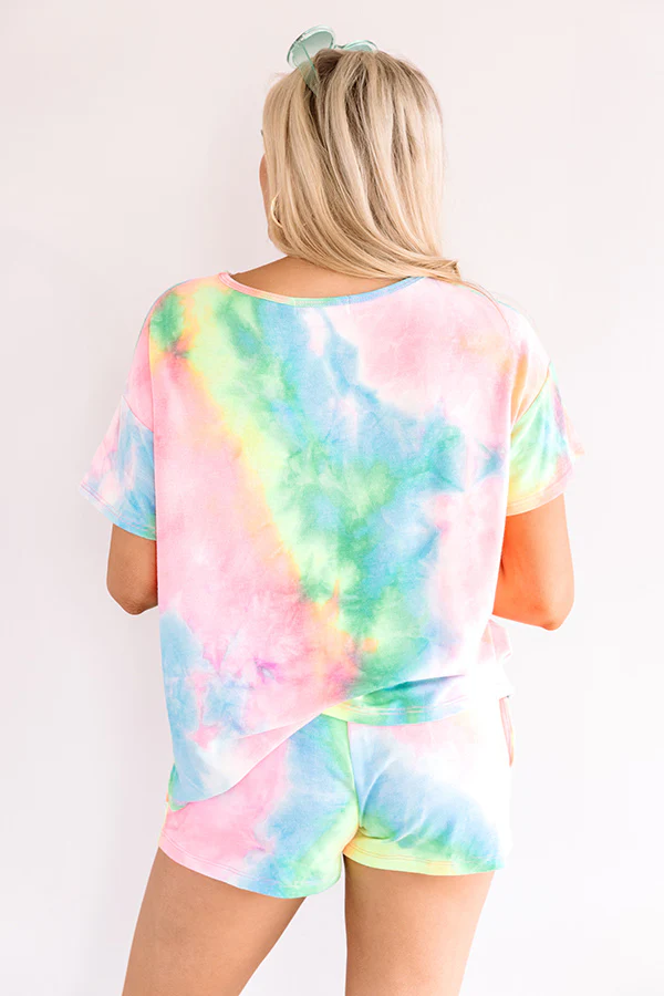 Living My Best Life Tie Dye Shift Tee - Image 5