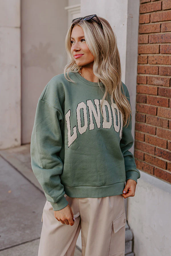 London Sherpa Embroidered Sweatshirt - Image 5