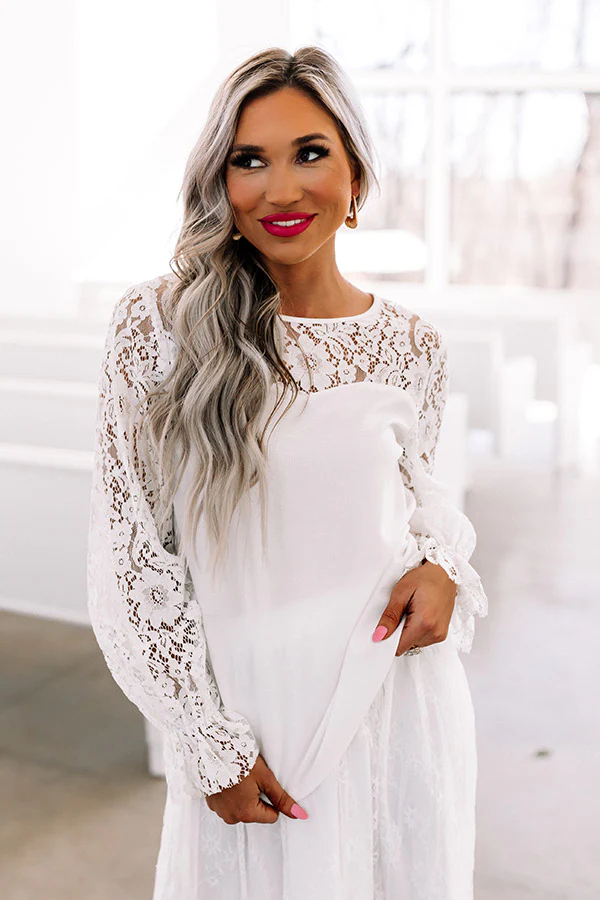 Look Amazing Lace Top In White - Image 6