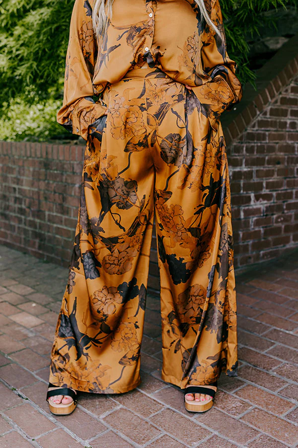 Look My Way High Waist Satin Pants Curves - Image 4