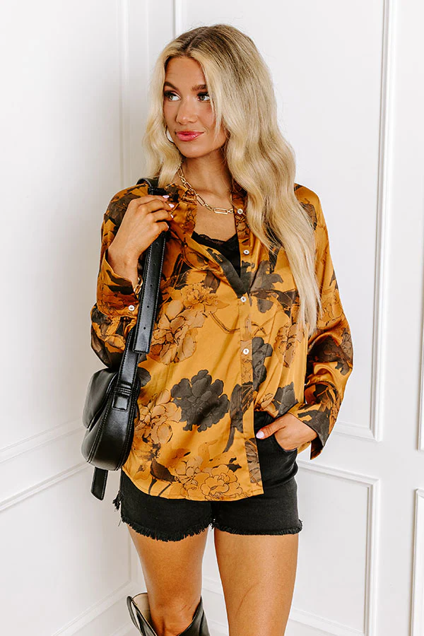 Look My Way Satin Top