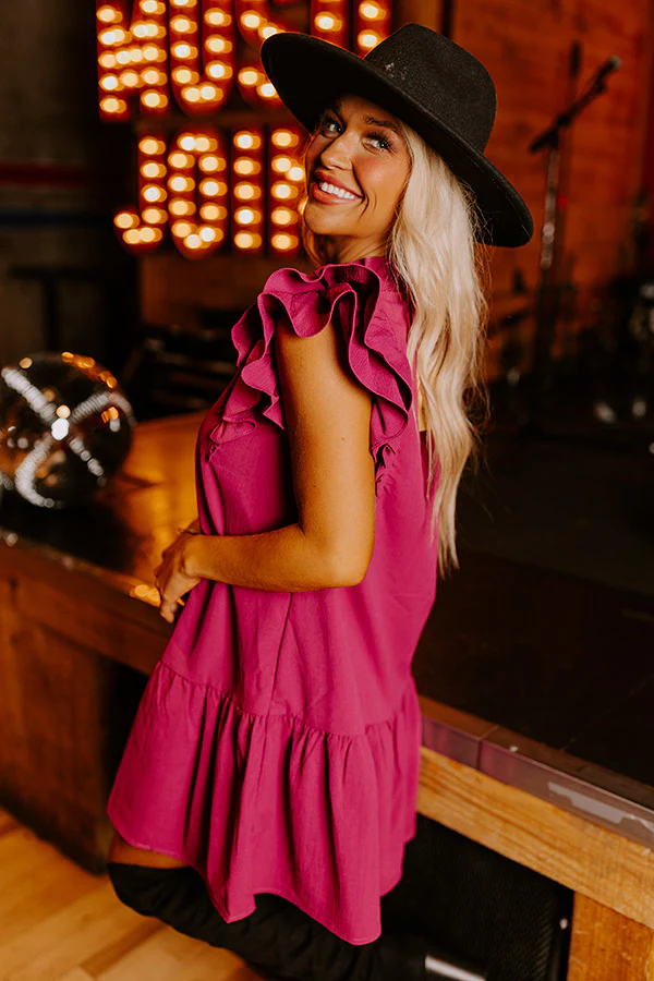 Looking For Peace Shift Dress In Orchid - Image 5