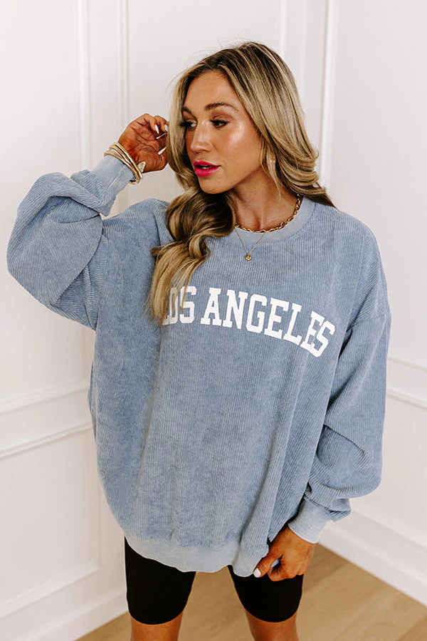Los Angeles Graphic Corduroy Sweatshirt - Image 2