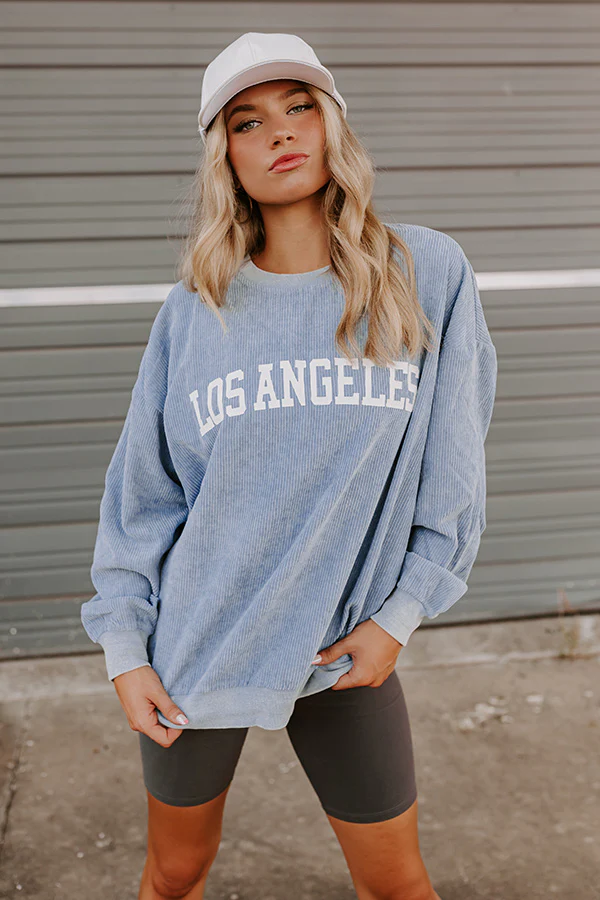 Los Angeles Graphic Corduroy Sweatshirt - Image 7