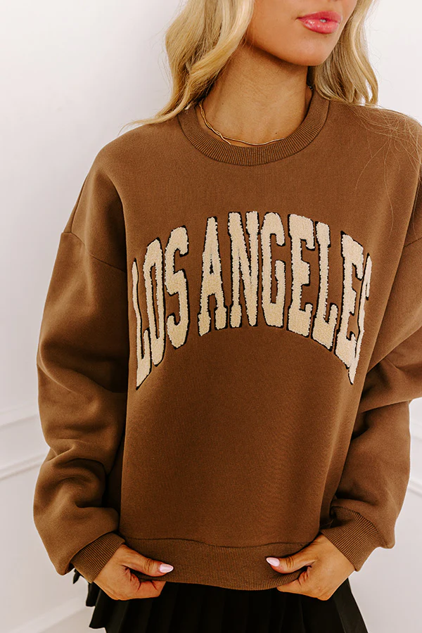 Los Angeles Sherpa Embroidered Sweatshirt - Image 4
