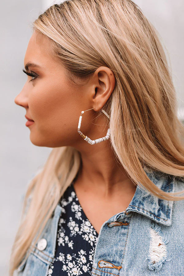 Love Island Earrings In Ivory - Image 2