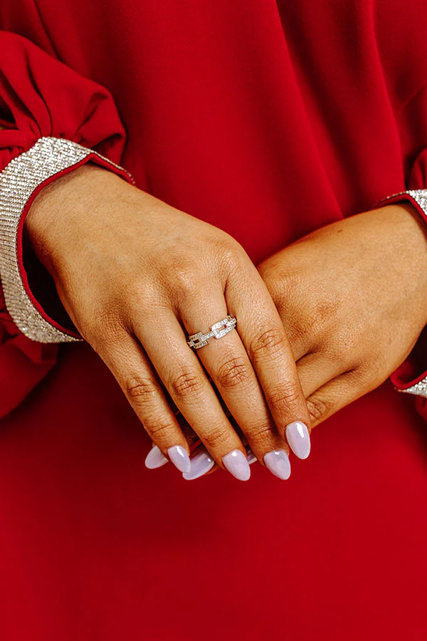 Love Link Ring in Silver - Image 2