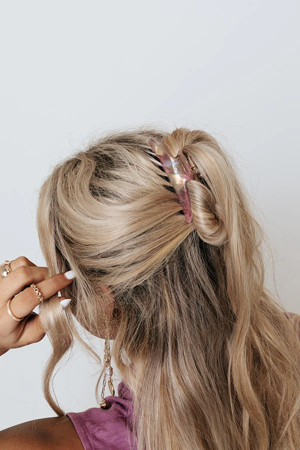 Lovely Lady Hair Claw Clip Set In Pink - Image 2