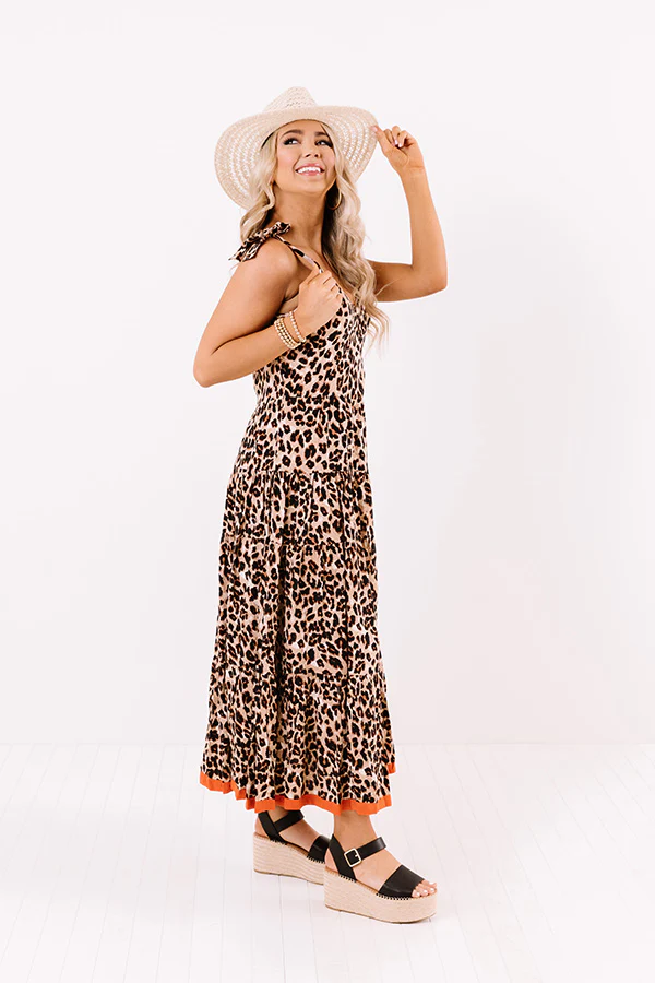 Lovely Lady Leopard Maxi Dress - Image 3