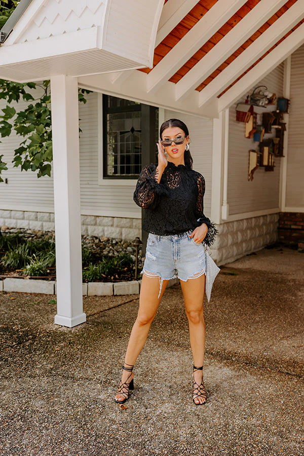 Lovestruck Babe Lace Top in Black - Image 2
