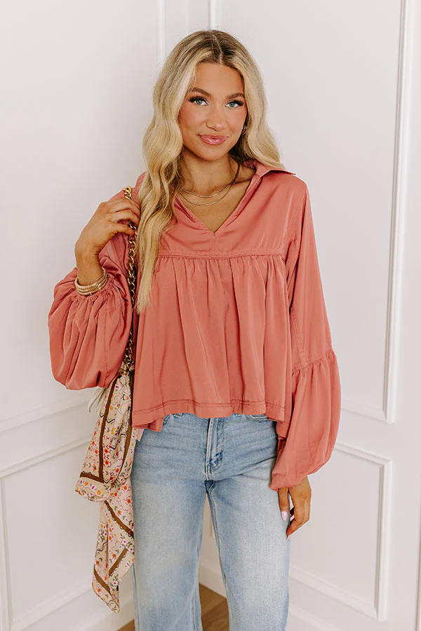 Luckiest Of All Shift Top In Blooming Dahlia - Image 2
