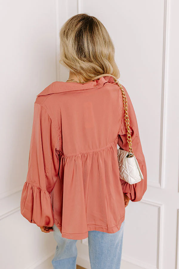 Luckiest Of All Shift Top In Blooming Dahlia - Image 4