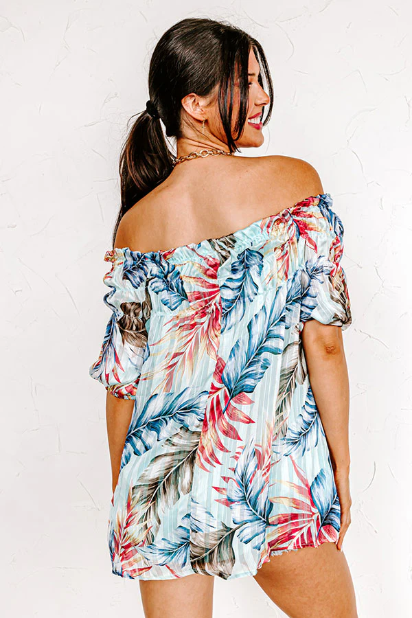 Made For Merriment Floral Shift Top in Limpet Shell - Image 8