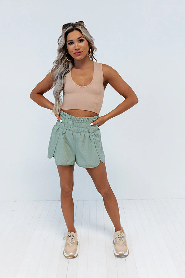 Made In The Shade Ribbed Tank In Latte - Image 5