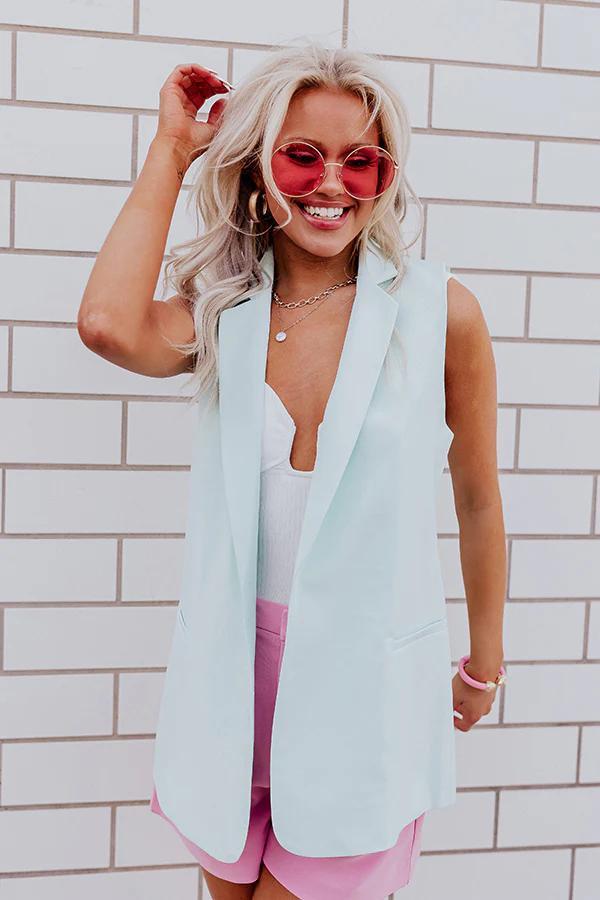 Majestic Moment Vest In Mint - Image 3