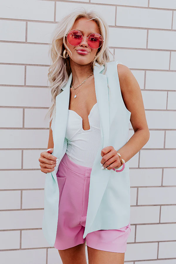 Majestic Moment Vest In Mint - Image 4