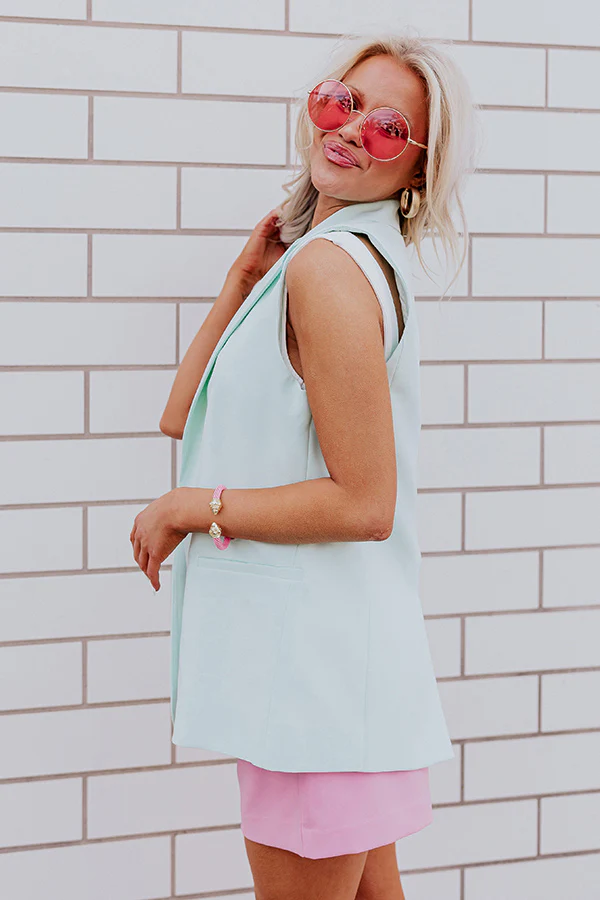 Majestic Moment Vest In Mint - Image 7