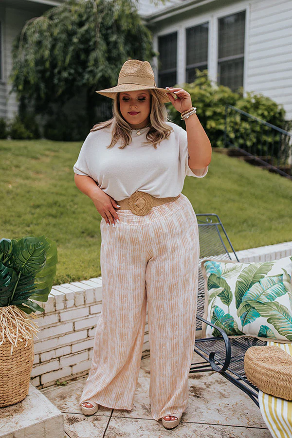 20-23 Malibu Cruise Stripe Pants In Peach Curves - Image 2
