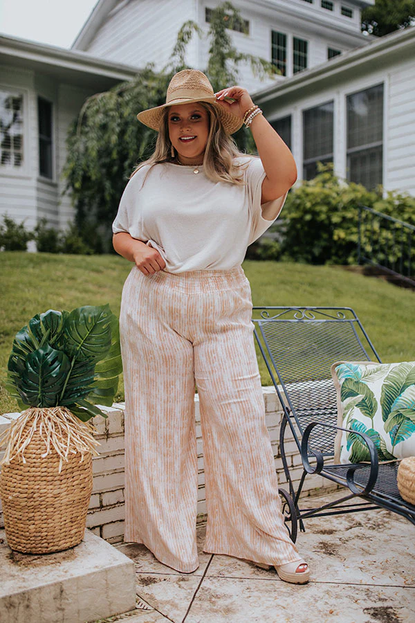 20-23 Malibu Cruise Stripe Pants In Peach Curves - Image 3