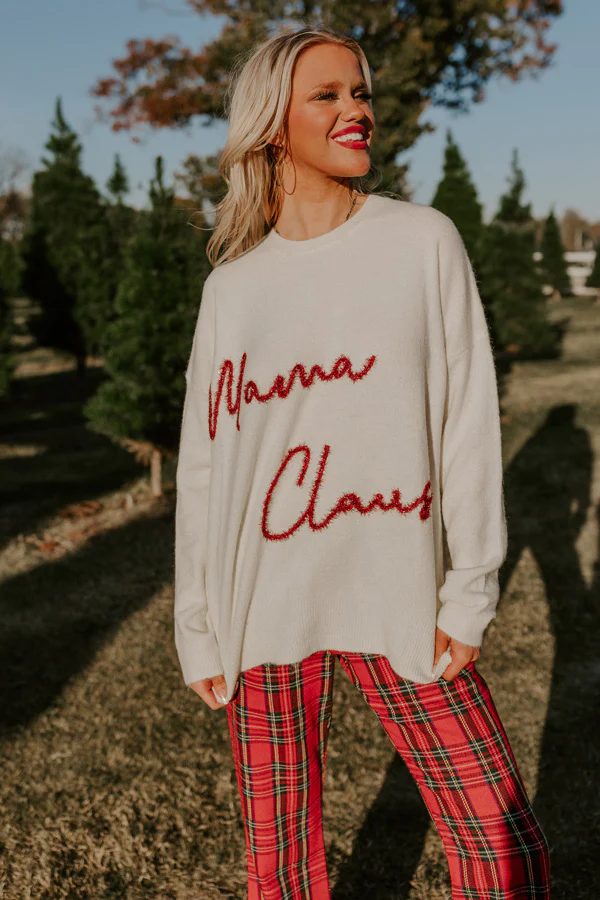 Mama Claus Tinsel Sweater - Image 3