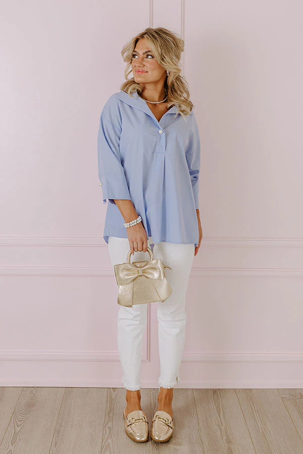 Manhattan Meeting Shift Top In Serenity - Image 2