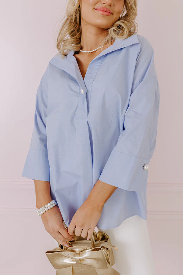 Manhattan Meeting Shift Top In Serenity - Image 3