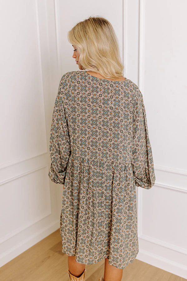 Maple Grove Shift Dress In Beige - Image 4