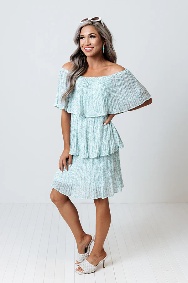 Marco Island Tiered Dress In Island Paradise - Image 4