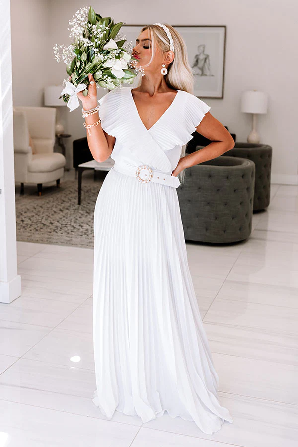 Marital Bliss Pleated Maxi