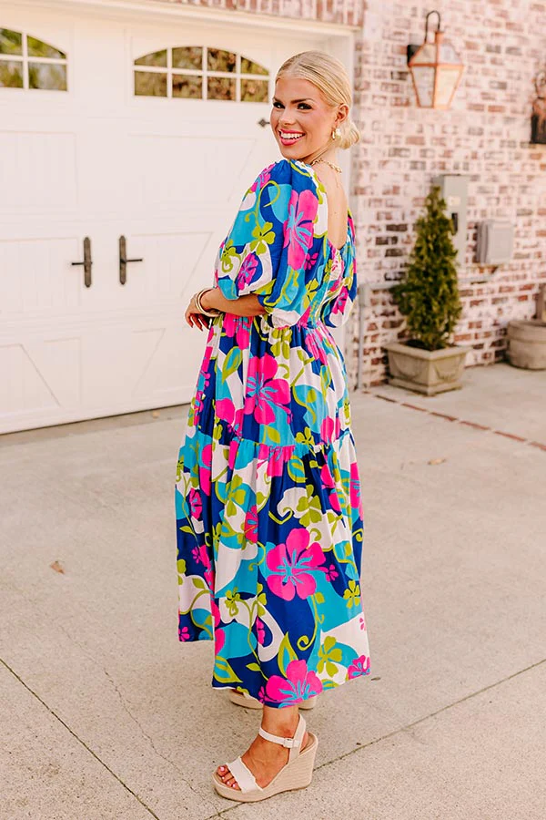 Maui Please Floral Midi Curves - Image 2