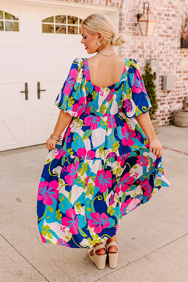 Maui Please Floral Midi Curves - Image 3