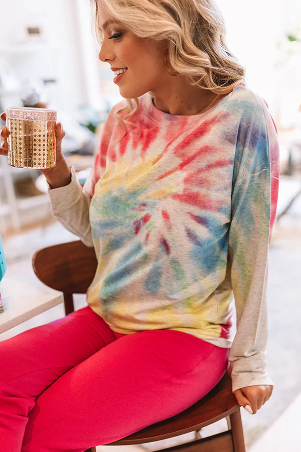 Meant For More Tie Dye Tee in Birch - Image 4