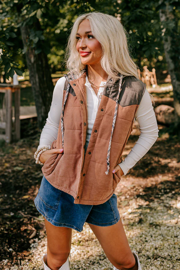 Meet Me By The Bonfire Color Block Vest - Image 3