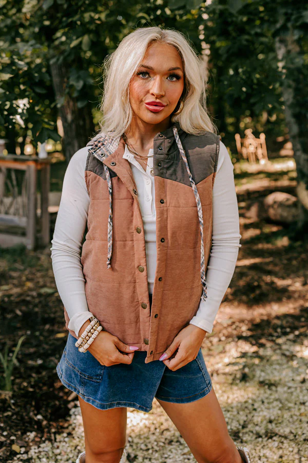 Meet Me By The Bonfire Color Block Vest - Image 4