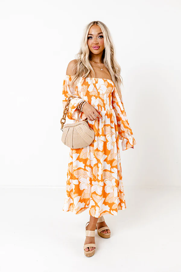 Meeting For Brunch Floral Midi