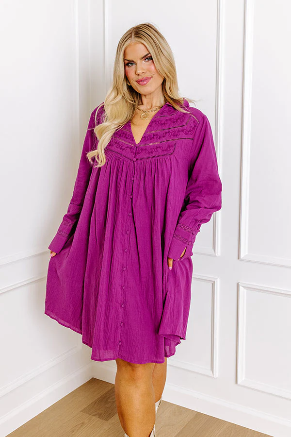 Memory Mile Embroidered Shift Dress Curves - Image 2