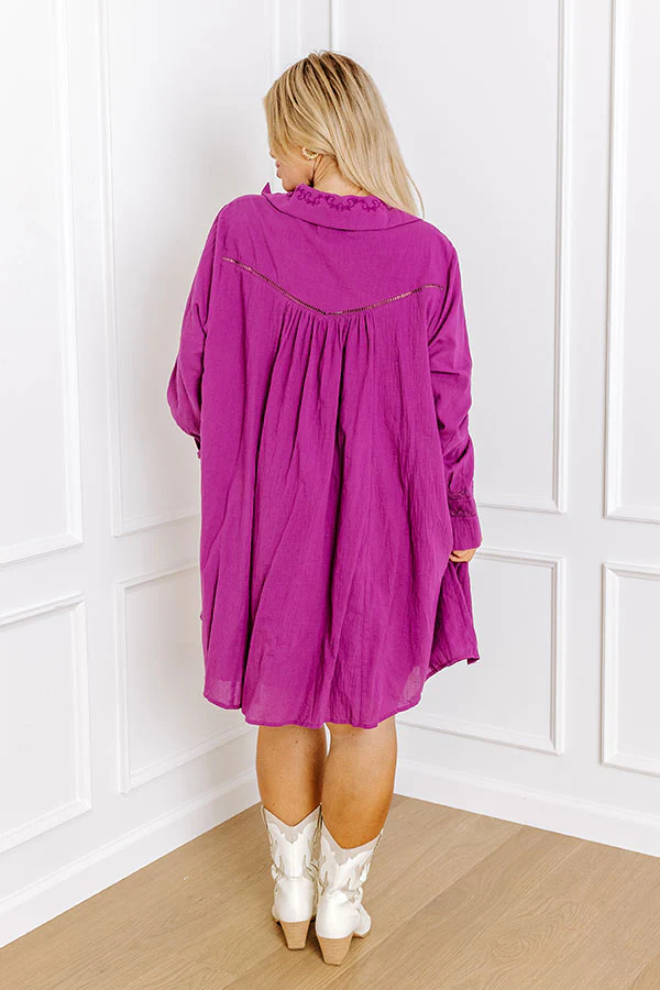 Memory Mile Embroidered Shift Dress Curves - Image 4