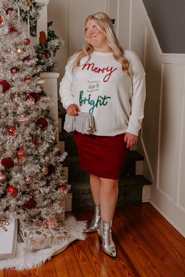 Merry And Bright Tinsel Sweater Curves - Image 3