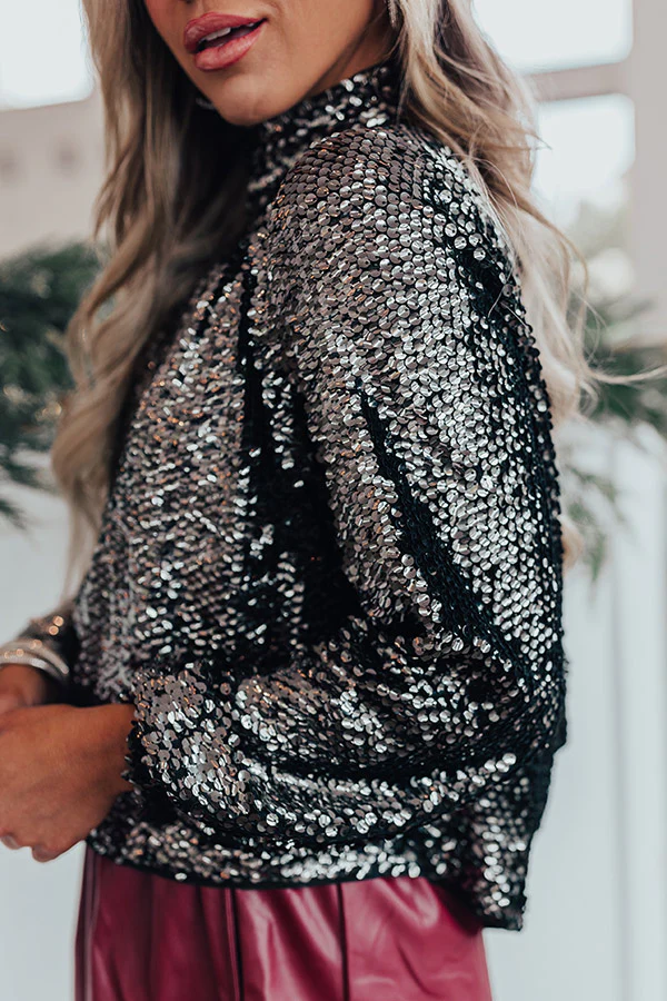 Mesmerizing Sight Sequin Top - Image 5