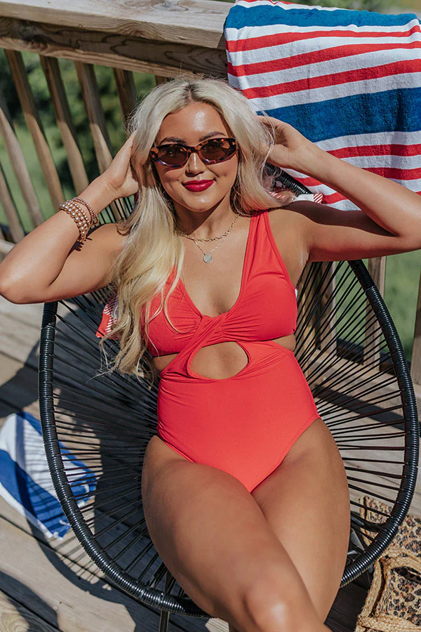 Miami Heat Cut Out One Piece Swimsuit - Image 4