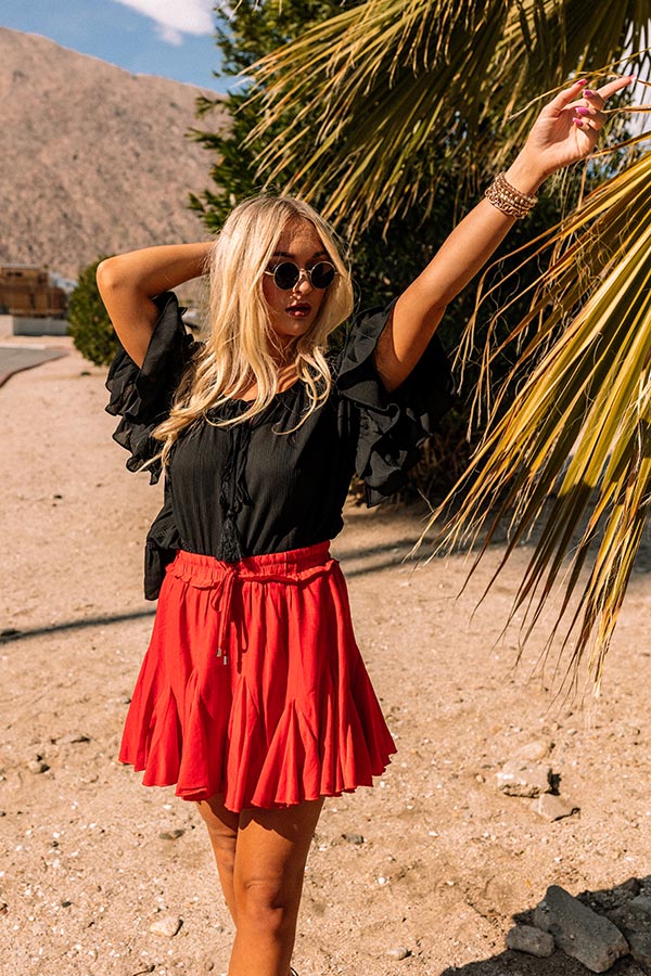 Moonlit Cabana Shift Top In Black - Image 6