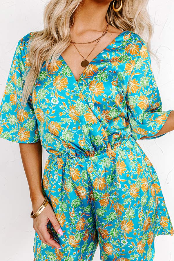 Mostly Coastal Floral Romper - Image 7