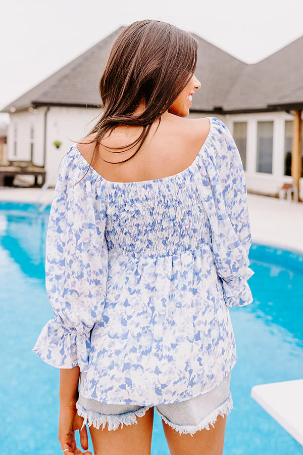 Moving To The Keys Top In Periwinkle - Image 11