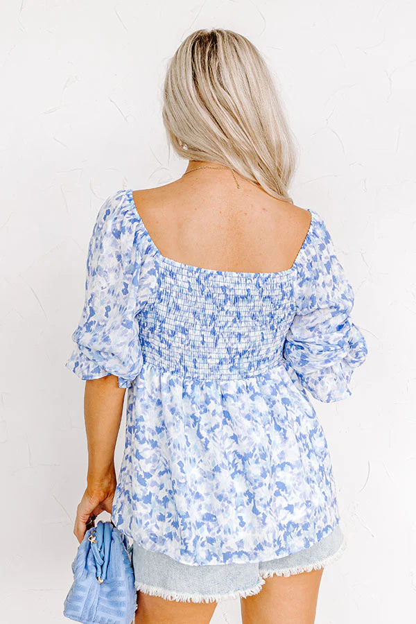 Moving To The Keys Top In Periwinkle - Image 7