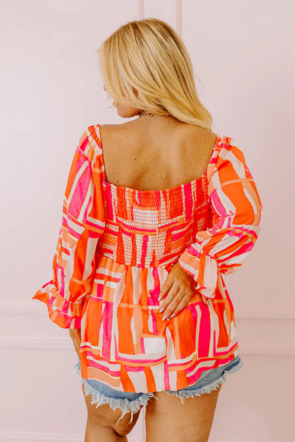 Moving To The Keys Top In Tangerine Curves - Image 4